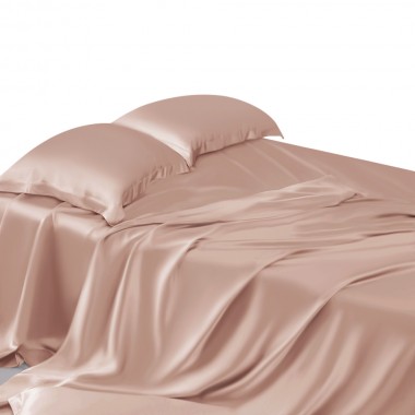 Pearl Pink 22 Momme Mulberry Silk Sheet Set UK