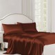 Rust Red 22 Momme Mulberry Silk Flat Sheet UK Rust Red 22 Momme Mulberry Silk Flat Sheet UK