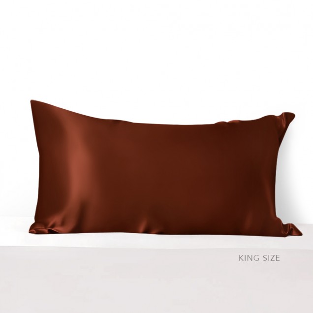 Rust Red Envelope 22 Momme Mulberry Silk Pillowcase UK Rust Red Envelope 22 Momme Mulberry Silk Pillowcase UK