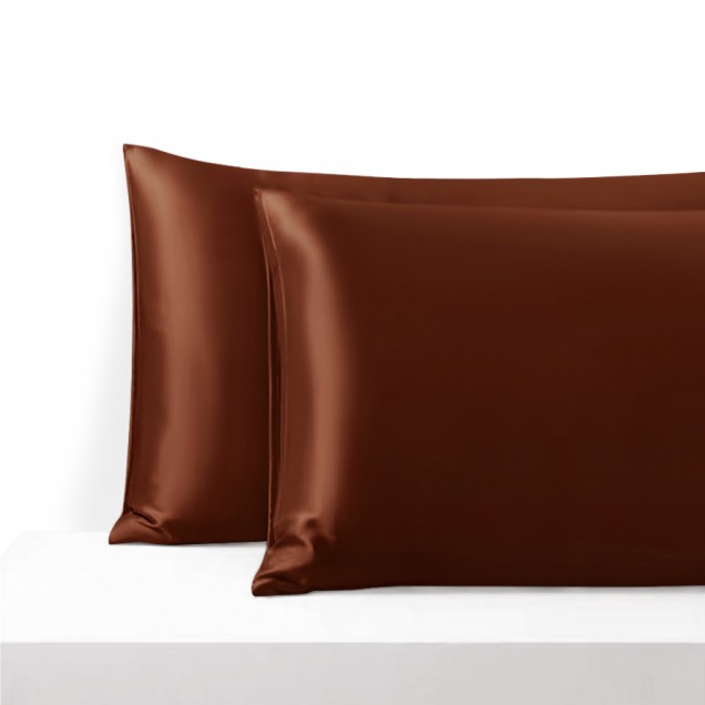 Rust Red Envelope 22 Momme Mulberry Silk Pillowcase UK Rust Red Envelope 22 Momme Mulberry Silk Pillowcase UK