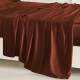 Rust Red 22 Momme Mulberry Silk Sheet Set UK