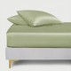 Sage Green 22 Momme Mulberry Silk Fitted Sheet UK Sage Green 22 Momme Mulberry Silk Fitted Sheet UK