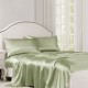Sage Green 22 Momme Mulberry Silk Flat Sheet UK Sage Green 22 Momme Mulberry Silk Flat Sheet UK