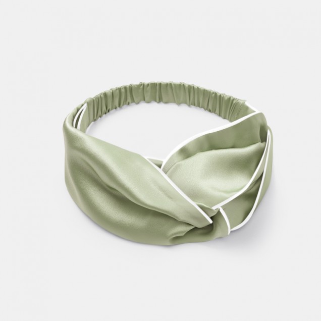 Sage Green & Ivory Silk Headband UK Sage Green & Ivory Silk Headband UK