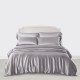 Silver 3 PCS 22 Momme Mulberry Silk Duvet Cover Set UK Silver 3 PCS 22 Momme Mulberry Silk Duvet Cover Set UK