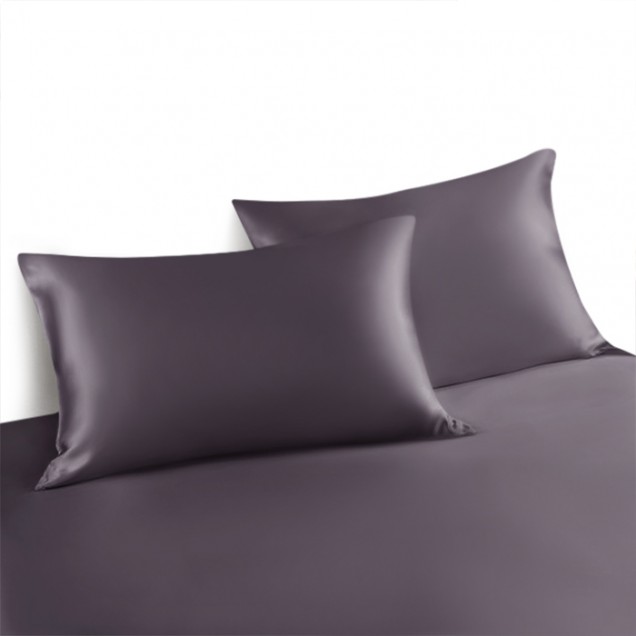 Slate Gray Envelope 22 Momme Mulberry Silk Pillowcase UK Slate Gray Envelope 22 Momme Mulberry Silk Pillowcase UK