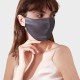 Slate Gray & Black Double-Sided 22 Momme Silk Face Mask UK Slate Gray & Black Double-Sided 22 Momme Silk Face Mask UK