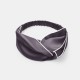 Slate Gray & Ivory Silk Headband UK Slate Gray & Ivory Silk Headband UK