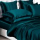 Teal 22 Momme Mulberry Silk Duvet Cover UK Teal 22 Momme Mulberry Silk Duvet Cover UK