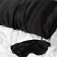 Two Piece Silk Gift Set Black Pillowcase & Eye Mask UK Two Piece Silk Gift Set Black Pillowcase & Eye Mask UK