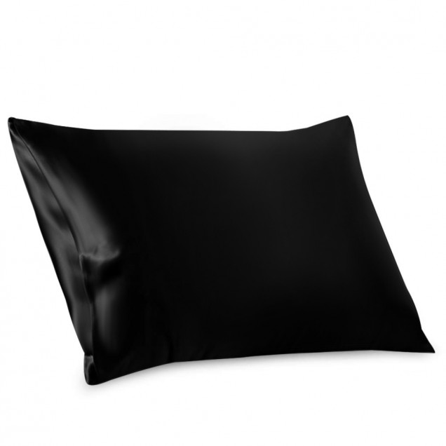 Two Piece Silk Gift Set Black Pillowcase & Eye Mask UK Two Piece Silk Gift Set Black Pillowcase & Eye Mask UK