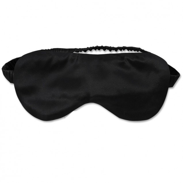 Two Piece Silk Gift Set Black Pillowcase & Eye Mask UK Two Piece Silk Gift Set Black Pillowcase & Eye Mask UK