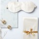 Two Piece Silk Gift Set Ivory Pillowcase & Eye Mask UK Two Piece Silk Gift Set Ivory Pillowcase & Eye Mask UK