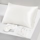 Two Piece Silk Gift Set Ivory Pillowcase & Eye Mask UK Two Piece Silk Gift Set Ivory Pillowcase & Eye Mask UK