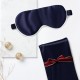 Two Piece Silk Gift Set Navy Pillowcase & Eye Mask UK Two Piece Silk Gift Set Navy Pillowcase & Eye Mask UK