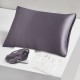 Two Piece Silk Gift Set Slate Gray Pillowcase & Eye Mask UK Two Piece Silk Gift Set Slate Gray Pillowcase & Eye Mask UK