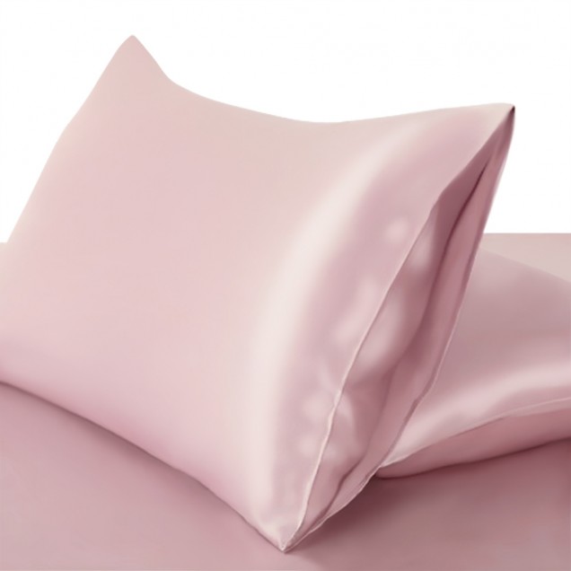 Two Piece Silk Gift Set Suede Rose Pillowcase & Eye Mask UK Two Piece Silk Gift Set Suede Rose Pillowcase & Eye Mask UK