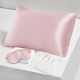 Two Piece Silk Gift Set Suede Rose Pillowcase & Eye Mask UK Two Piece Silk Gift Set Suede Rose Pillowcase & Eye Mask UK