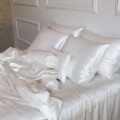 I love that my silk flat sheet is machine washable, making it convenient to clean.